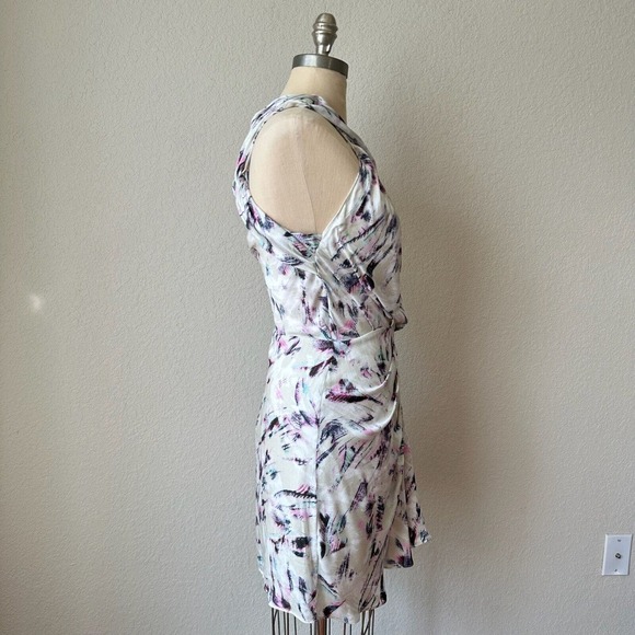 NWT IRO Kevals Printed One-Shoulder Mini Dress in Beige Multicolor - Picture 5 of 15